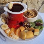 Banana in fonduta