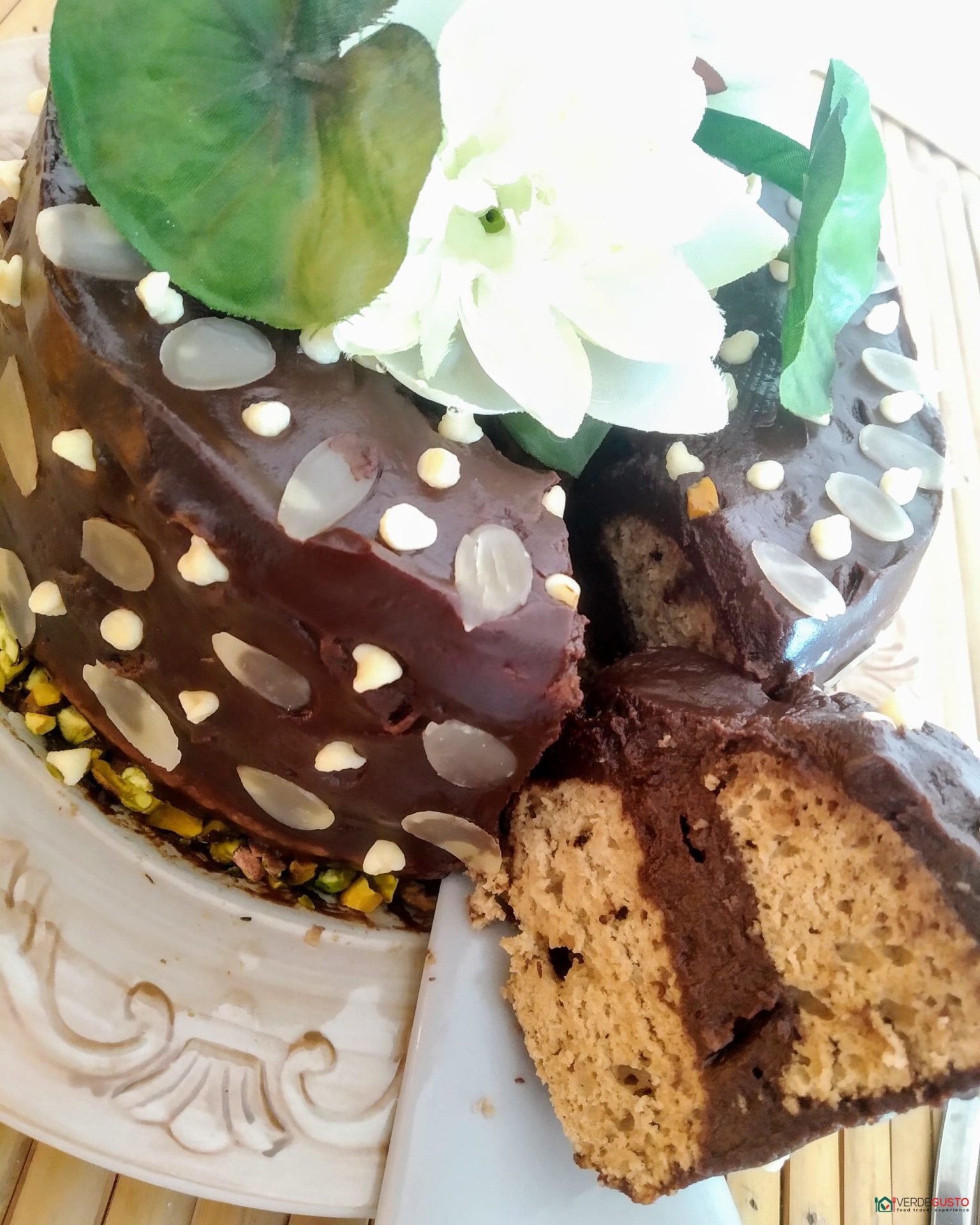Chiffon al cioccolato fondente e caffè