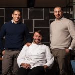 Ristorante Almatò a Roma | Da sin. Alberto Martelli, Tommaso Venuti e Manfredi Custureri. Alberto Blasetti / www.albertoblasetti.com