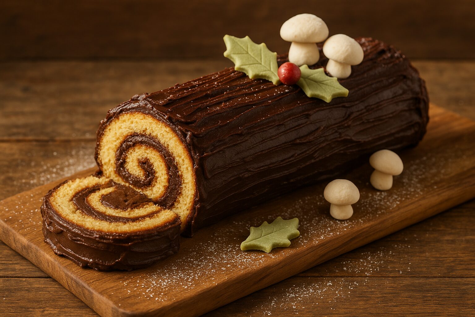 Ceppo di Natale, ricetta VerdeGusto - Foto vgai