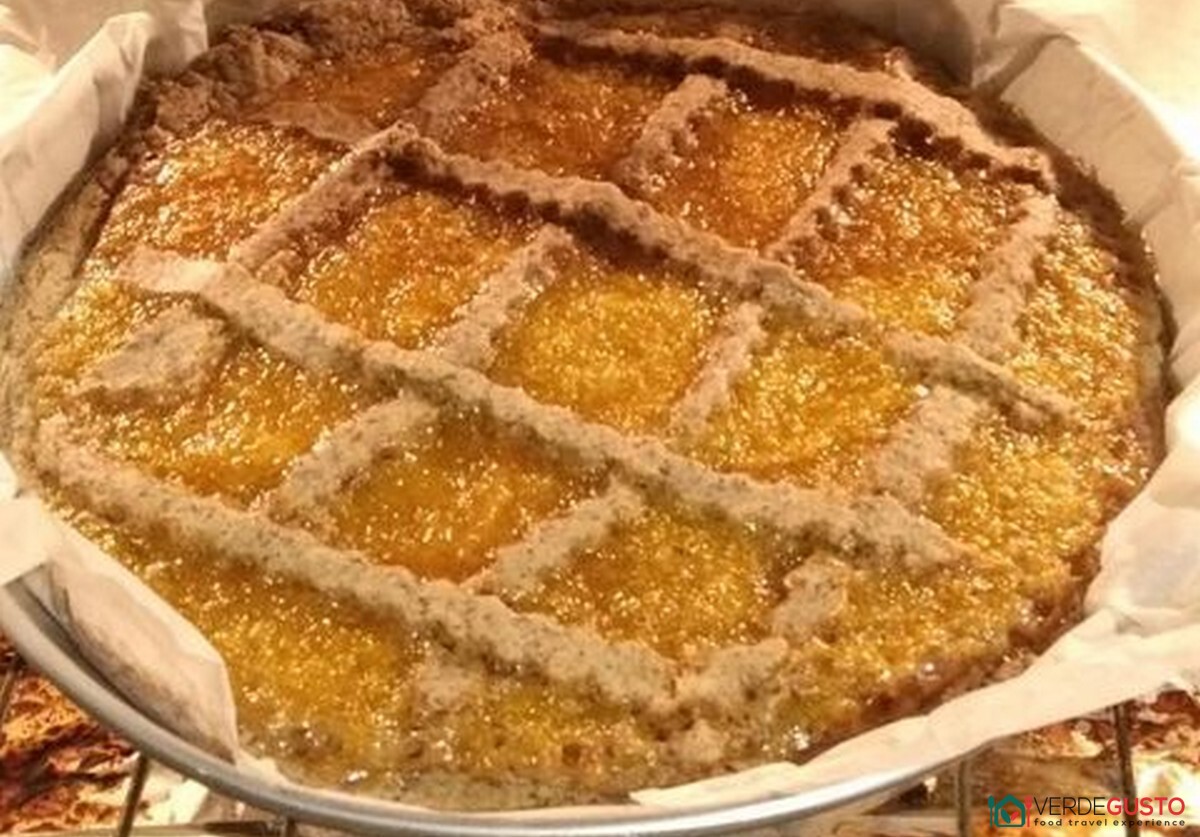 Crostata vegana con marmellata d'arancia