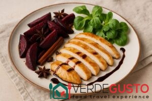 Fettine di pollo con barbabietola al forno - Foto VGAI