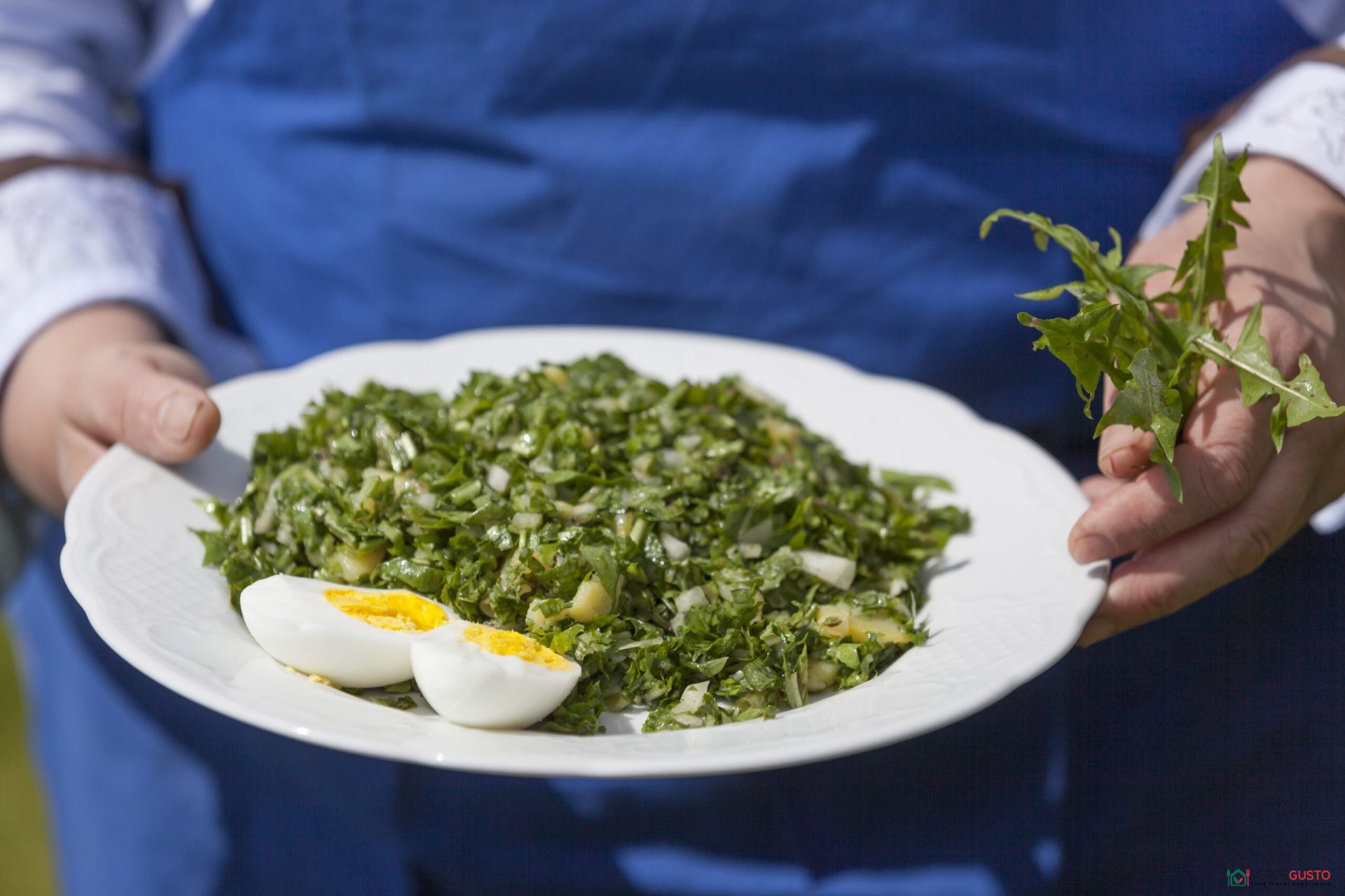 Insalata al dente di leone con uova - foto Gallo Rosso/Frieder Blickle.