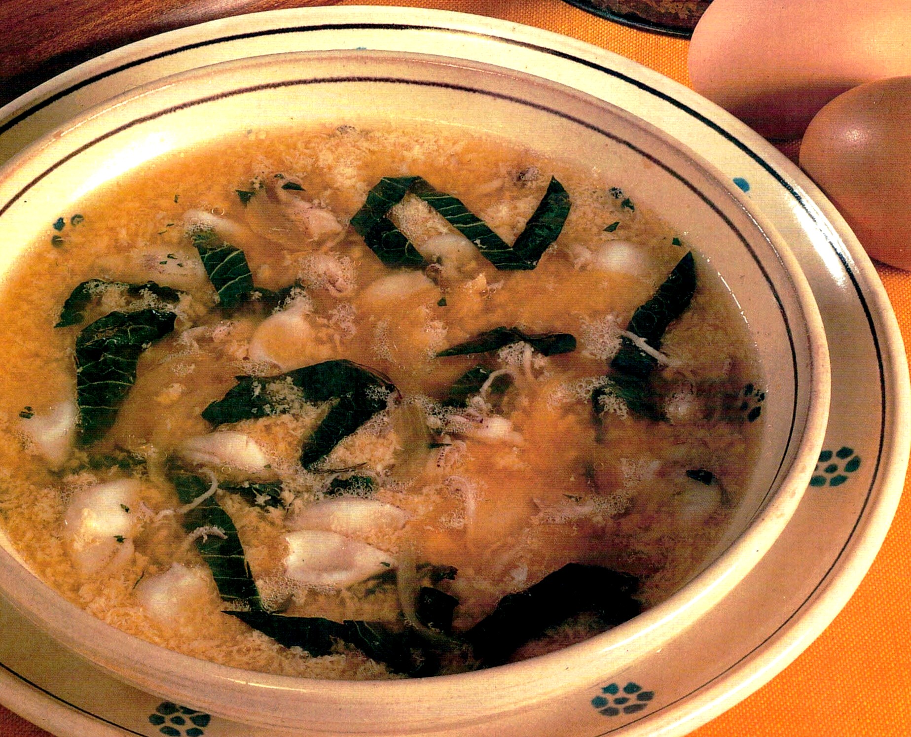 Minestra di cicoria con calamaretti