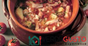 Zuppa di fagioli con orzo e trippa