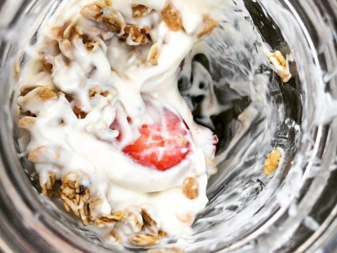 Muesli with yogurt