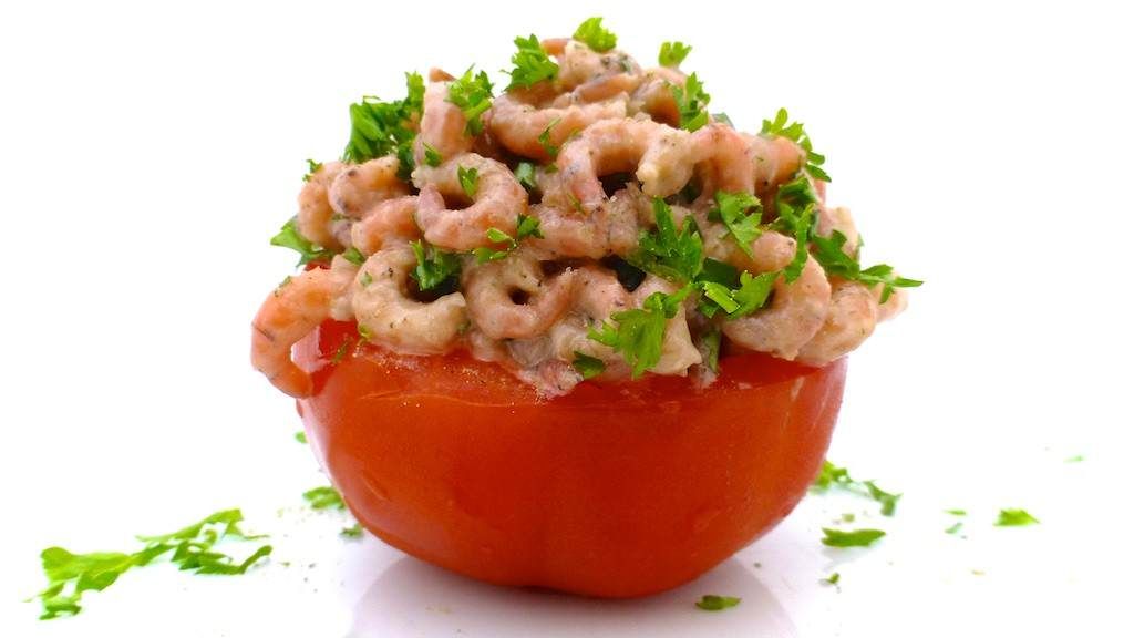 Pomodori con gamberetti