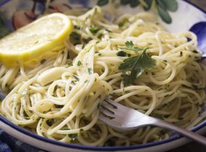 Spaghetti con colatura di alici