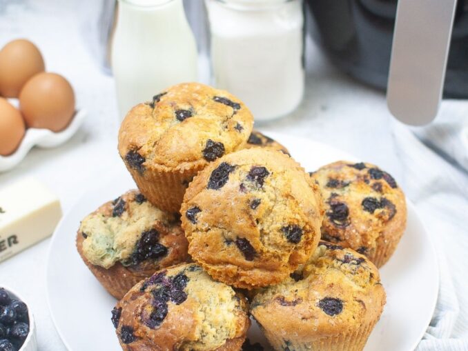 Muffins con freidora de aire