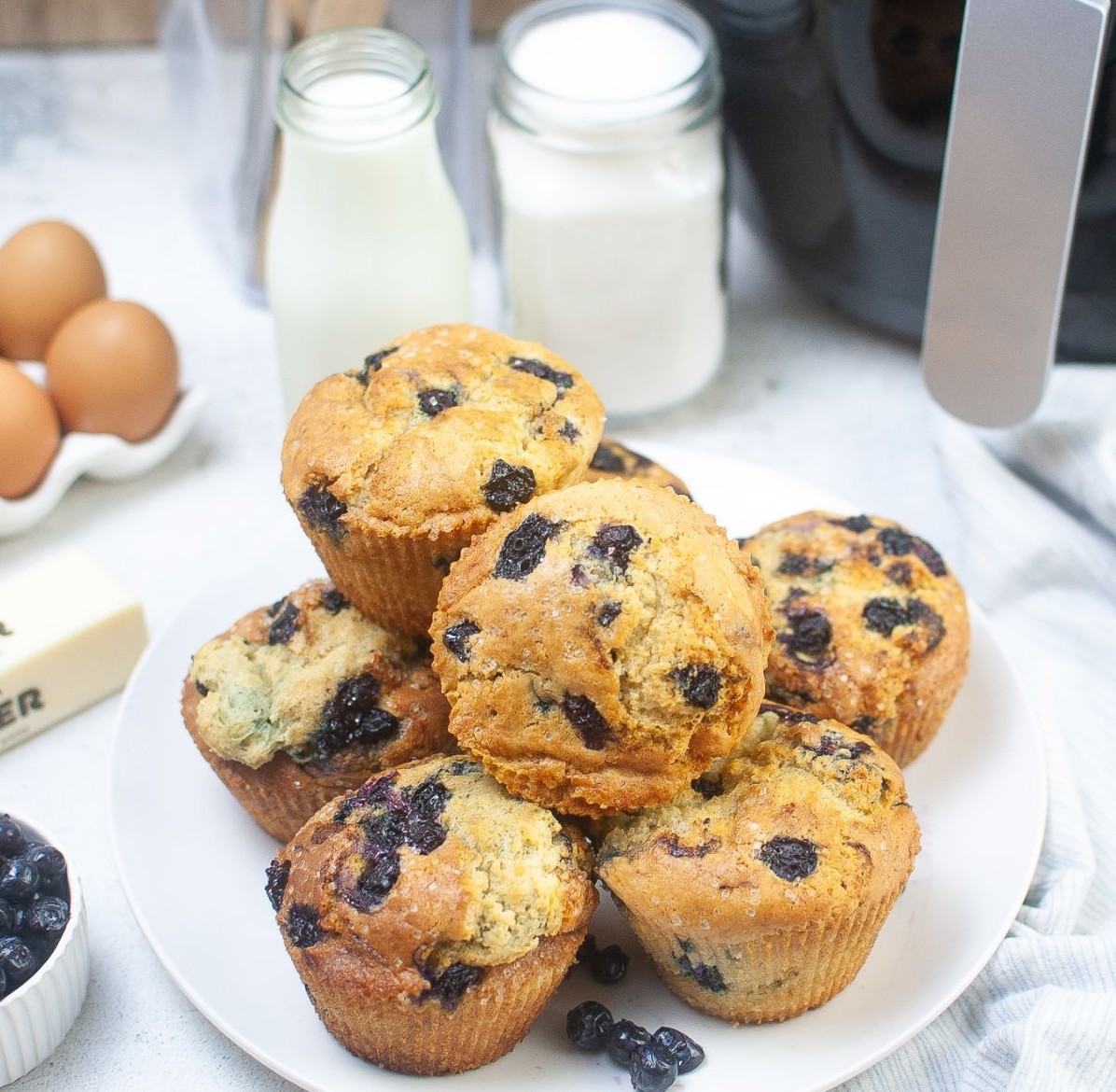 Muffin con friggitrice ad aria
