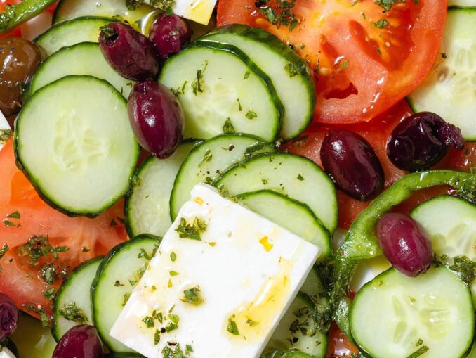 Insalata di cetrioli alla greca