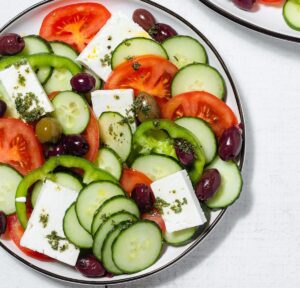 Insalata di cetrioli alla greca
