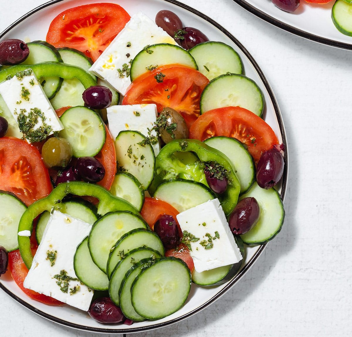 Insalata di cetrioli alla greca