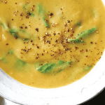Zuppa di carciofi e spinaci