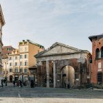 Portico d'Ottavia in the Jewish ghetto of Rome - Photo by Gabriella Clare Marino u
