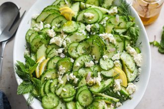 Insalata di cetrioli e feta