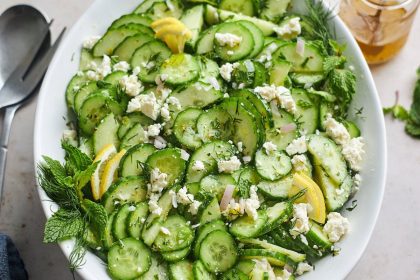 Insalata di cetrioli e feta