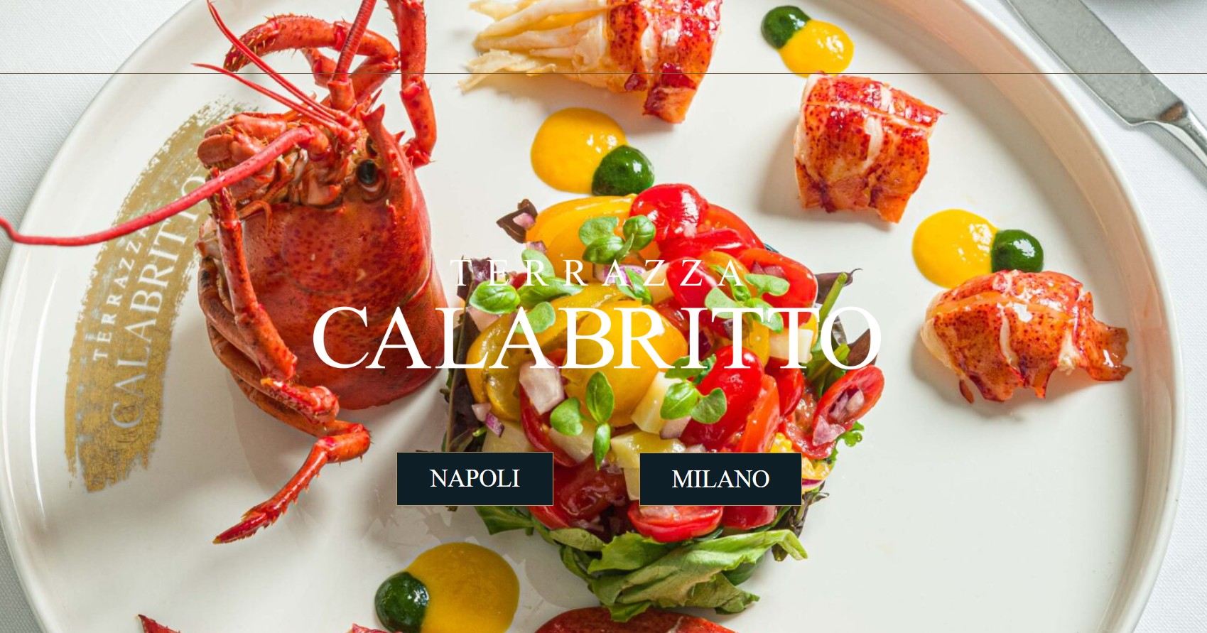 Piatti di Terrazza Calabritto, ristorante di pesce