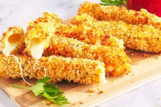 Bastoncini di mozzarella con frggitrice ad aria