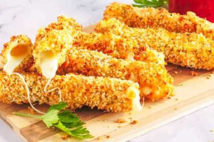 Bastoncini di mozzarella con frggitrice ad aria
