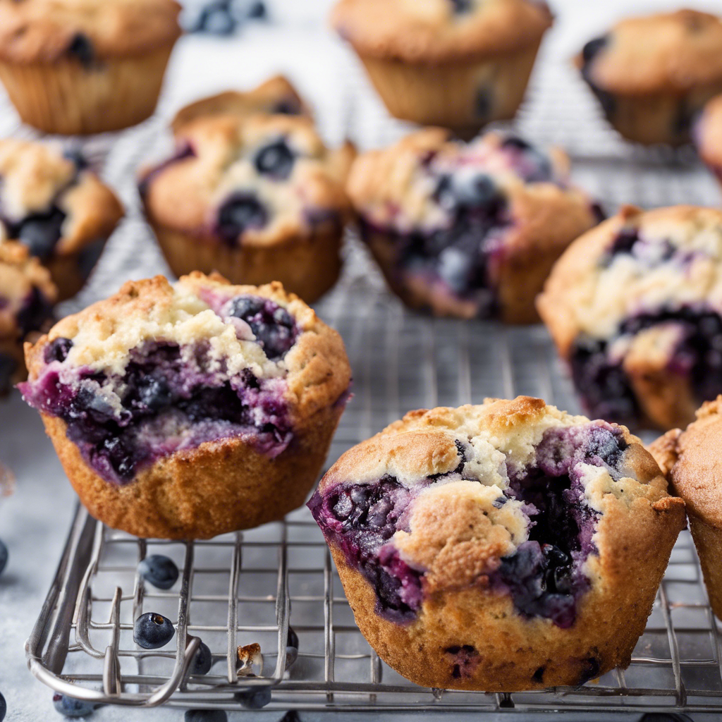 Muffin integrali alla banana e ai mirtilli - Foto VGAI