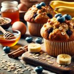 Muffin integrali alla banana e ai mirtilli - Foto VGAI2