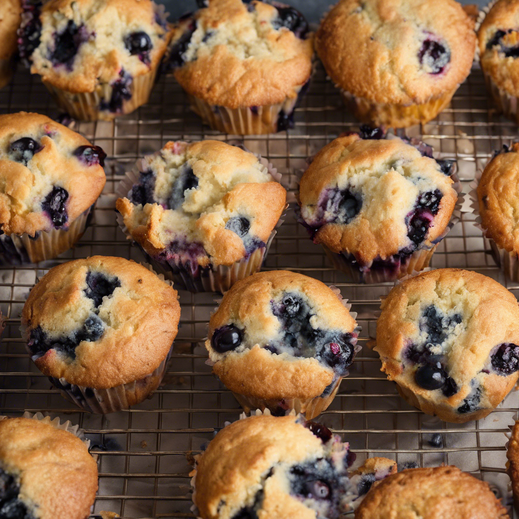 Muffin integrali alla banana e ai mirtilli - Foto VGAI