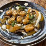 Gnocchi di zucca con crema di pecorino e funghi porcini- Foto US