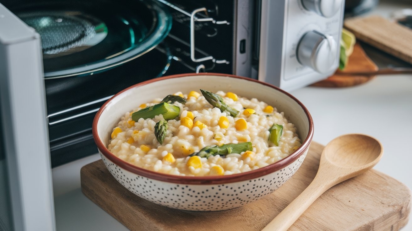 Risotto al microonde mais e asparagi - Foto VGAI