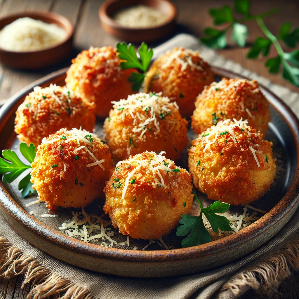 Bocconcini di pollo al parmigiano cotti a forno - Foto VGA