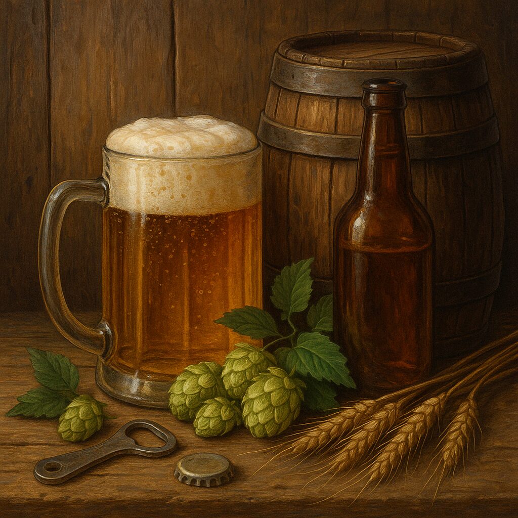 Vintage portrait of the world of beer - Photo VGAI