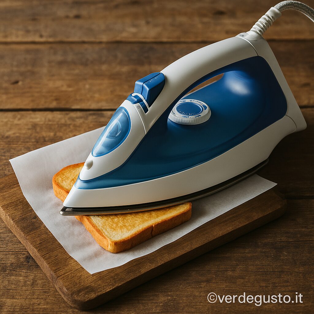Cibo che si cucina con il ferro da stiro - Foto VGAI
