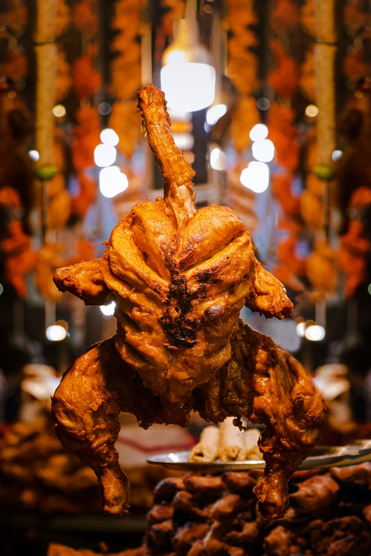 Tandoori affumicato, street food indiano Foto di Mayur Sable U