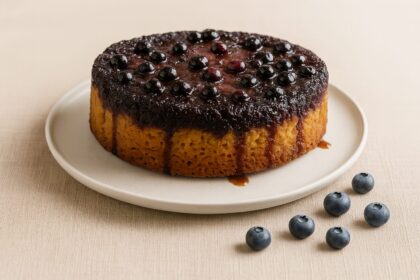 Torta rovesciata di mirtilli - Foto VGAI