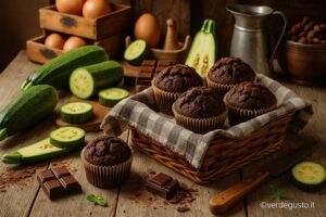 Muffin cioccolato e zucchine - Foto VGAI