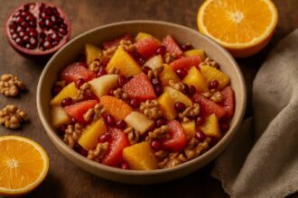 Macedonia autunnale con agrumi, melagrana e noci - Foto VGAI