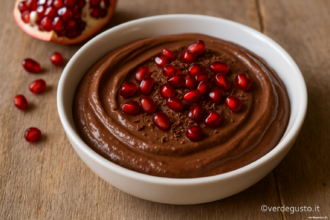 Ricetta Mousse al cioccolato alla melagrana: dolce veloce e irresistibile - Foto VGAI