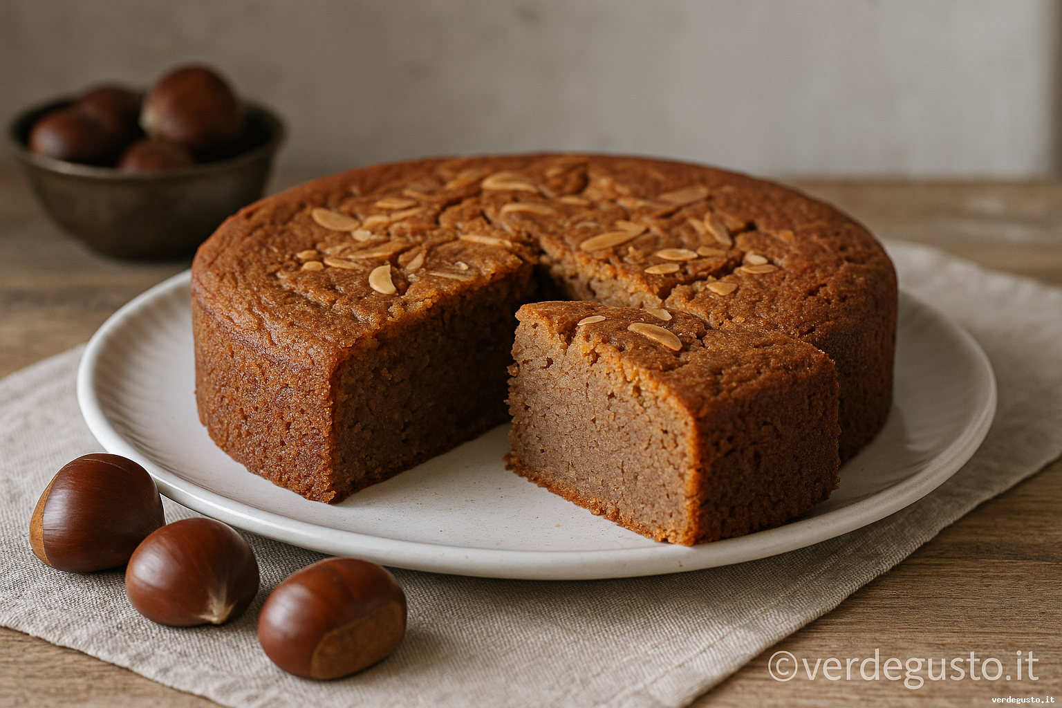 Ricetta Torta di castagne - Foto VGAI