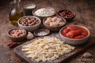 Sagne e fagioli alla ciociara, gli ingredienti - Foto Vgai