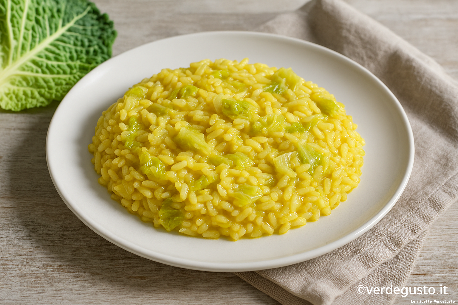 Ricetta Risotto alla verza con zafferano - Foto VGAI