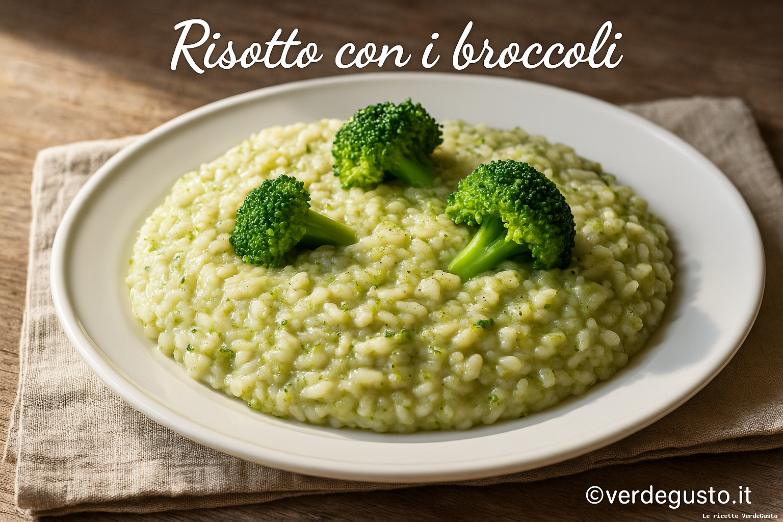 Ricetta Risotto con i broccoli e acciughe - Foto VGAI