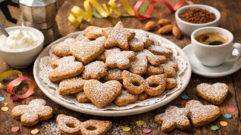 Biscotti di carnevale al caffè - Foto Vgai