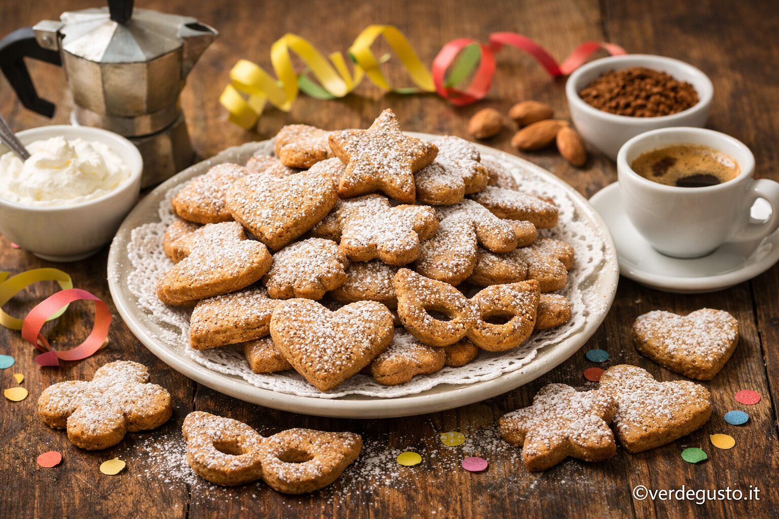 Biscotti di carnevale al caffè - Foto Vgai