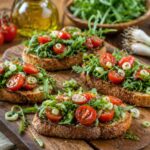 Bruschette di primavera, cucina italiana - Foto vgai